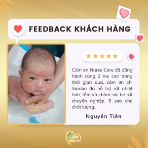 Feedback của khách hàng Nguyễn  khi trải nghiệm dịch vụ tại Nurse Care.
