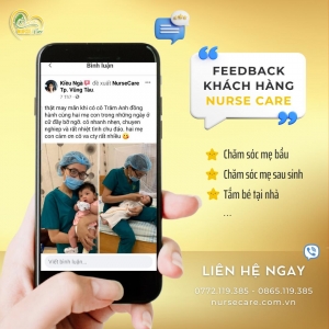 Feedback của khách hàng Kiều Ngà khi trải nghiệm dịch vụ tại Nurse Care.