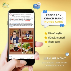 Feedback của khách hàng Thanh Thu khi trải nghiệm dịch vụ tại Nurse Care.