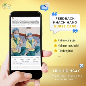 Feedback của khách hàng Trần Nguyễn khi trải nghiệm dịch vụ tại Nurse Care.