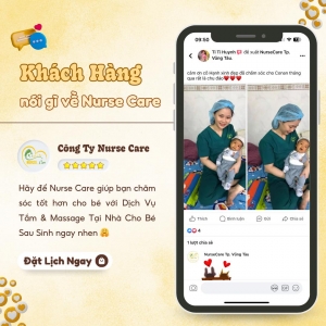 Feedback của khách hàng Ti Ti Huỳnh khi trải nghiệm dịch vụ tại Nurse Care.