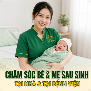 Các dịch vụ chăm sóc mẹ và bé sau khi sinh chuyên nghiệp giúp chăm sóc để mẹ & bé hồi phục tốt và nhanh chóng.